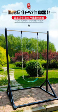 Adjustable Height Outdoor Pull-Up Bar with Mobile Base for Indoor/Outdoor Fitness
