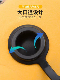 Inflatable U-Shaped Travel Neck Pillow for Airplanes and High-Speed Trains