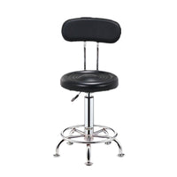 Adjustable Swivel Bar Stool with Backrest for Salon, Home, and Office