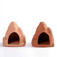 Aquarium Fish Tank Decor Breeding Cave Ceramic Shelter for Cichlids and Small Fish