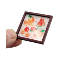 Dollhouse Miniature Modern Illustration Wall Art Set for Living Room Decor