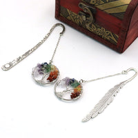 Vintage Chinese Style Metal Feather Bookmark Gift Set