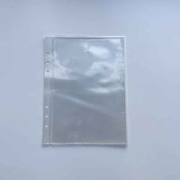 A5 6-Hole 4-Pocket Transparent PP Loose-Leaf Album Pages for Cards