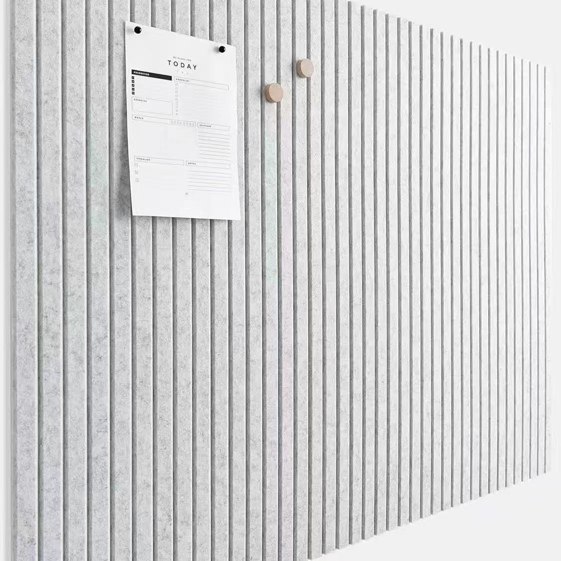 12-Pack Felt Acoustic Panels for Soundproofing and Wall Decor, Vertical Stripe Design