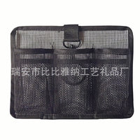 PVC Mesh Hanging Storage Bag for Bathroom Toiletries and Sundries, Detachable and Connectable