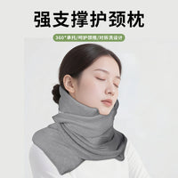 Portable U-Shaped Travel Pillow for Neck Support and Napping