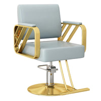 Hengsu Hydraulic Barber Chair for Salon, Stainless Steel Lift, Stylish Hairdressing Perm Dyeing Seat for Men