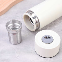 Stainless Steel Business Portable Insulated Mug - Car One-Touch Quick Open Water Bottle for Commuting and Travel