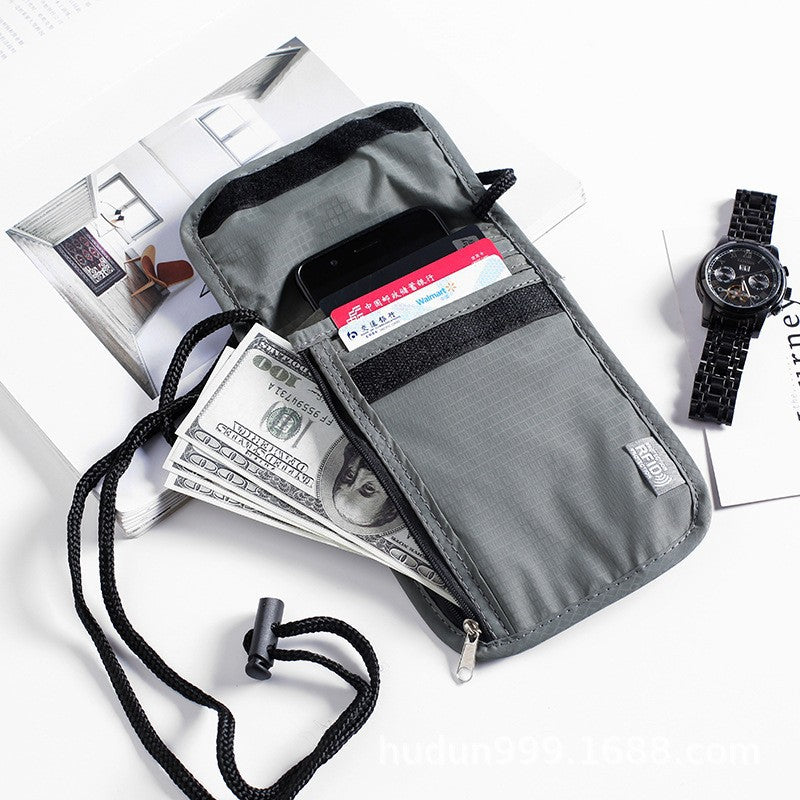 RFID Blocking Car Key & Phone Signal Shielding Pouch Anti-Theft Neck Bag