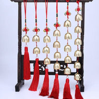 Brass Wind Chime Door Hanging Ornament Copper Bell Home Living Room Craft Gift Car Safety Pendant
