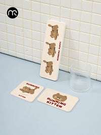 Diatomaceous Earth Faucet Absorbent Mat for Kitchen and Bathroom Countertops, Quick Dry Splash Guard
