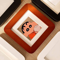 Cartoon Mini Solid Wood Photo Frame for Instant Prints, Baby Photos, Wedding Certificates, Couples DIY Art Display