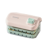 Double-Layer Ice Cube Tray with Press-Type Ice Maker, Food-Grade Storage Box with Lid and Scoop, Large Capacity for Refrigerator