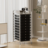 Multi-layer Plastic Drawer Storage Cabinet for Home Kitchen and Narrow Spaces