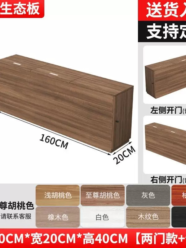 Solid Wood Slim Bedside Table with Storage, Narrow Gap Cabinet for Bedroom