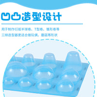 3-Row Paper Quilling Half-Sphere Shaping Tool with Numbered Guide for DIY Craft