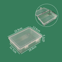 Clear Multi-purpose Storage Box with Lid for Documents, Tools, and Stationery