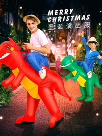 Inflatable Dinosaur Costume for Kids and Adults - T-Rex Fancy Dress for Parties and Christmas