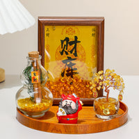 Creative Chinese Style Lucky Money Tree Ornament Set for Home Decor