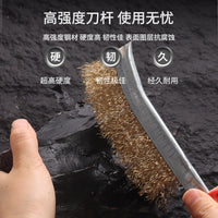 Stainless Steel Wire Brush with Plastic Handle for Rust Removal and Cleaning