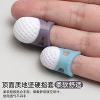 Silicone Thimble for Cross Stitch and Sewing, Anti-Puncture Finger Protector