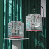 Large Electroplated Stainless Steel Bird Cage for Parrots, Cockatiels, Mynahs - Breeding and Wholesale