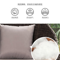 Indoor Swing Chair with Stand, Rattan Wicker Hanging Basket Chair for Patio Balcony, Leisure Hammock Rocking Chair