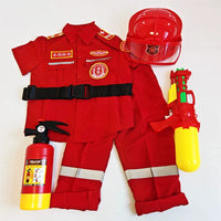 Kids' Firefighter Role Play Costume Set with Accessories