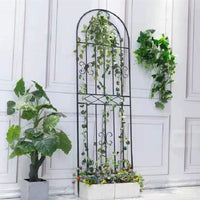 Outdoor Garden Arch Trellis for Climbing Plants, Roses, and Vines - Metal Arched Plant Support