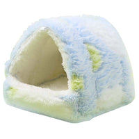 Warm Plush Bird Nest Hammock for Parrots and Small Birds, Winter Hanging Bed