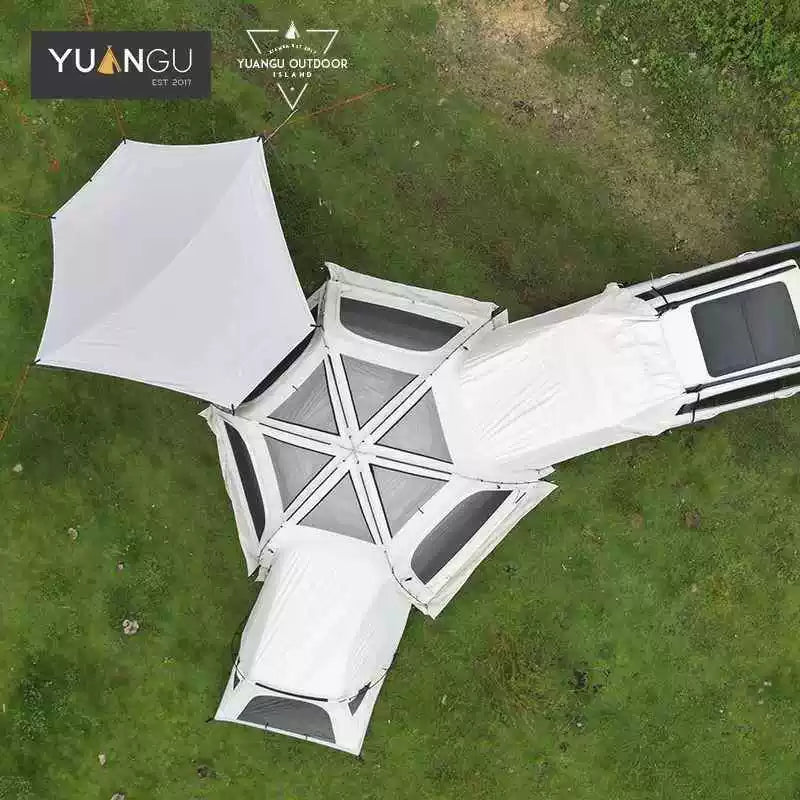Car Side Hexagonal Tailgate Tent for Outdoor Camping and Travel