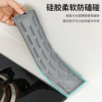 Narrow Seam Pot Lid Storage Mat Household Multi-functional Countertop Placement Mat Non-slip Draining Stove Spatula Kitchen Rack