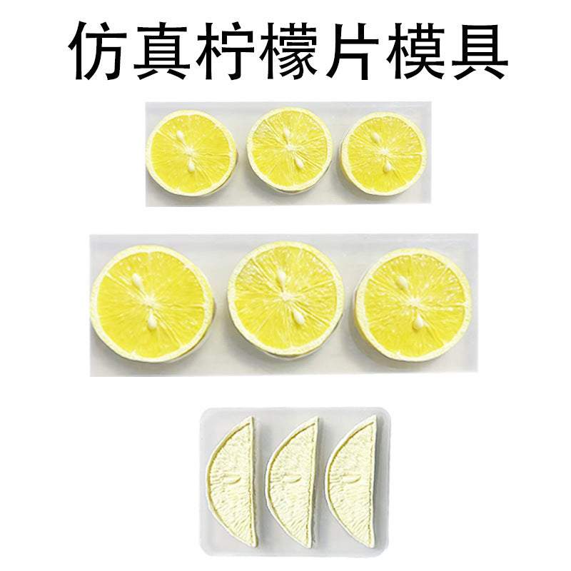 Silicone Lemon Slice Mold for DIY Crafts and Decorations