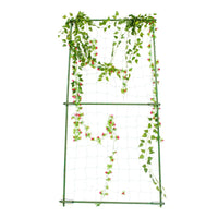 Garden Arch Trellis for Climbing Plants, Roses, Clematis, and Vines - Metal Plant Support Frame with Netting