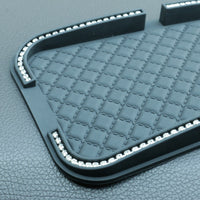 Car Dashboard Anti-Slip Mat with Phone Holder and Storage