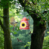 Hanging Iron Bird Feeder for Outdoor Garden and Yard