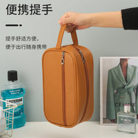 Men's Portable Travel Toiletry Bag with Handle, Outdoor Organizer for Cosmetics and Essentials