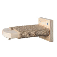 Solid Wood Cat Climbing Ladder Wall-Mounted Cat Tree Steps for Cages and Walls, Space-Saving Design