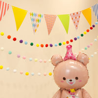 Felt Ball Garland String for Party Decor, Birthday, and School Season Decorations
