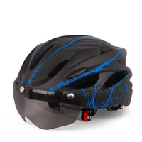 Motorcycle Delivery Helmet with Goggles - Integrated Design, Breathable, Lightweight
