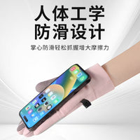 Unisex Winter Warm Cycling Gloves with Touchscreen, Non-Slip, Thickened Fleece Lining for Outdoor Activities