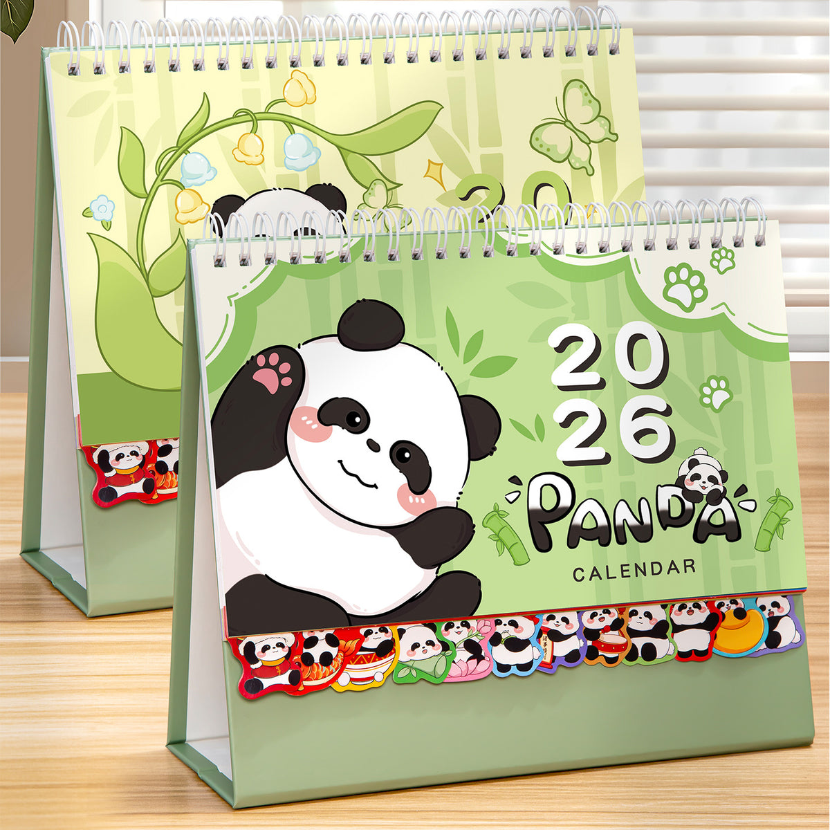 2026 Cartoon Desk Calendar for Kids, Creative Tabletop Ornament & Study Planner