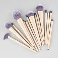 15-Piece Soft Eyeshadow Brush Set for Beginners with Nose Shadow and Detail Brushes, Imitation Squirrel Hair