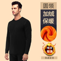 Men's Thermal Underwear Set Fleece Lined Warm Base Layer for Winter