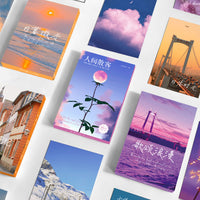 ZhiFan Boxed Postcards - City Memory & Wanderer Series, 30-Pack Student Souvenir Message Cards