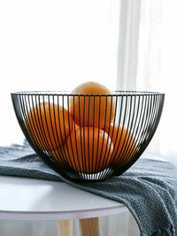 Nordic Style Iron Fruit Basket with Drainage for Kitchen and Living Room