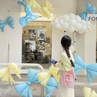 Candy Color Bowknot Butterfly Foil Balloons for Birthday Party & Store Decor