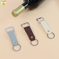 Stainless Steel Beer Bottle Opener with Keychain