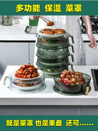 Multi-layer Insulated Food Cover Stackable Dish Cover for Dining Table