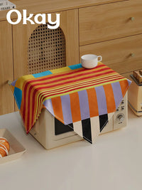 Microwave Oven Dust Cover with Oil-Proof Protection for Air Fryers and Small Appliances
